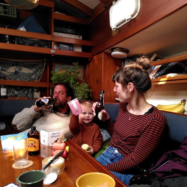 Avond in de kajuit