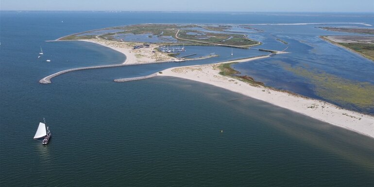 De Markerwadden vanuit de lucht